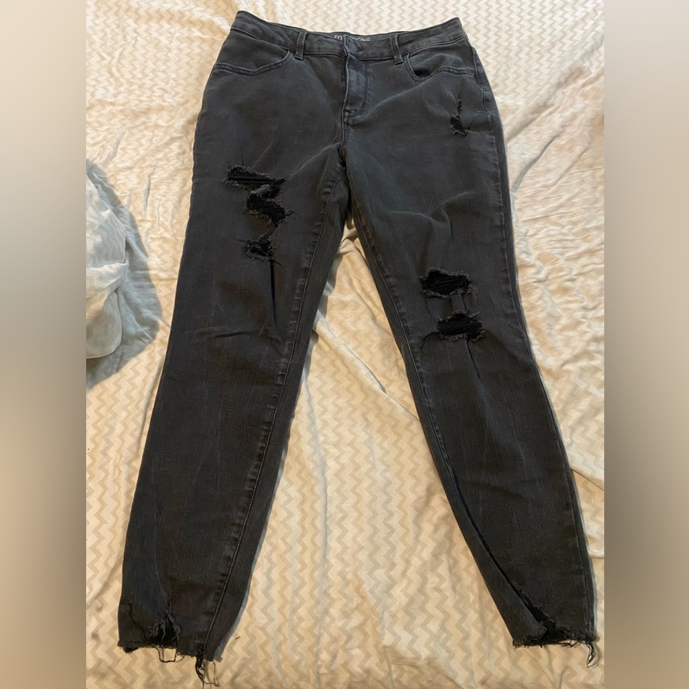 High rise skinny jeans